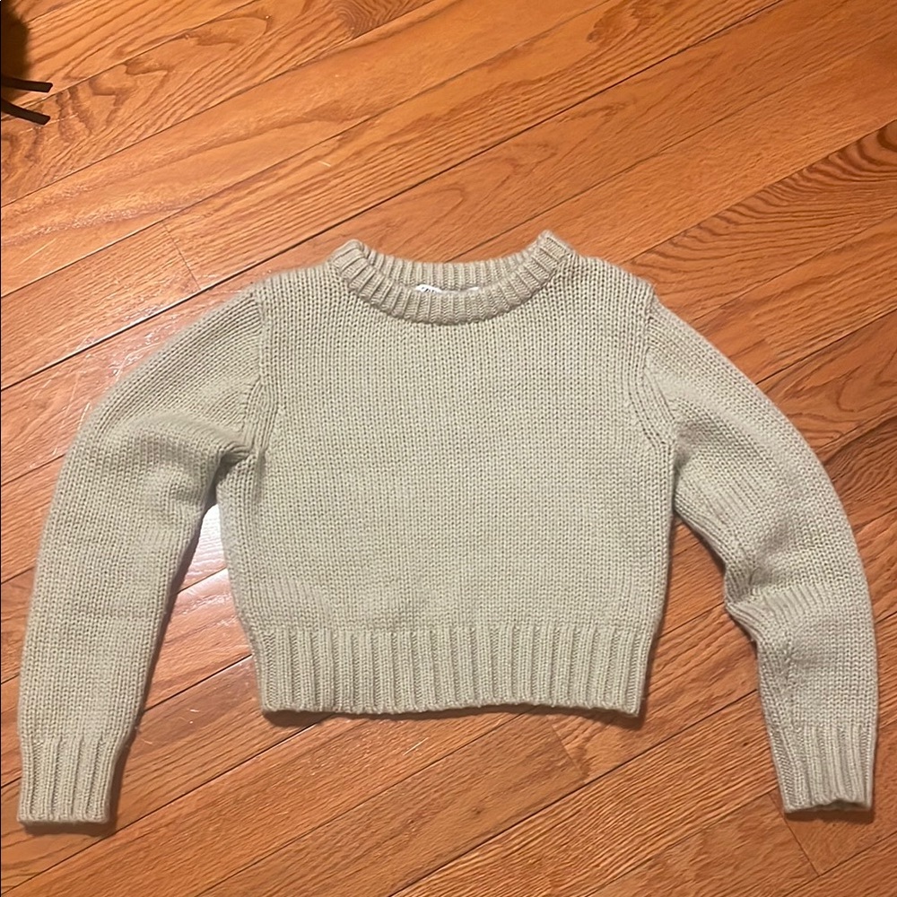 Zara Knit Sweater in Light Sage S